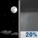 Monday Night: Mostly Clear then Slight Chance Rain Showers