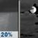 Thursday Night: Slight Chance Rain Showers then Mostly Cloudy
